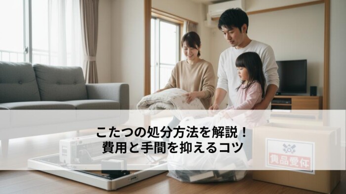 こたつの処分方法を解説！費用と手間を抑えるコツ