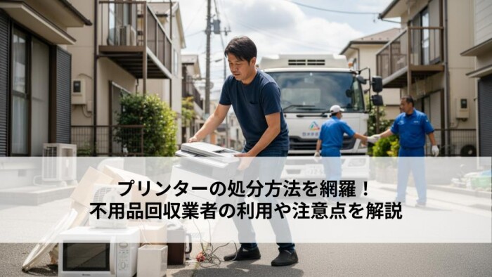 プリンターの処分方法を網羅！不用品回収業者の利用や注意点を解説